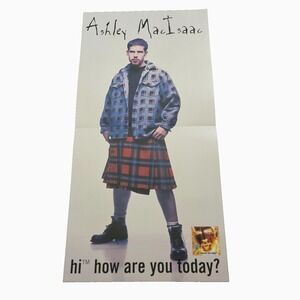 Ashley MacIsaac Hi How Are You Today 12x24 Promo Poster 1996 AM Records